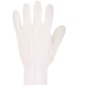 Arco Gants en coton à micro-picots en PVC Blanc - Taille L /Paquet