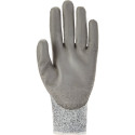 Arco Essentials Gants de travail anti-coupure enduits de PU Gris – Taille 8 /Paire