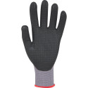 Arco Comfort Light Grip Gants de travail enduits de nitrile Gris/Noir - Taille 10 /Paire
