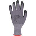 Arco Comfort Light Grip Gants de travail enduits de nitrile Gris/Noir - Taille 9 /Paire