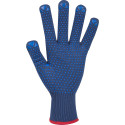 Arco Essentials Grip Light Gants de travail avec picots en PVC Bleu - Taille XL /Paire