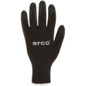 Arco Lycra Grip Gants de travail enduits de latex Noir - Taille 7 /Paire
