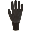 Arco Lycra Grip Gants de travail enduits de latex Noir - Taille 7 /Paire