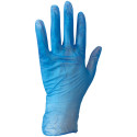 Arco Essentials Gants jetables en vinyle sans poudre Bleu Taille XL - 100 pièces /Boîte