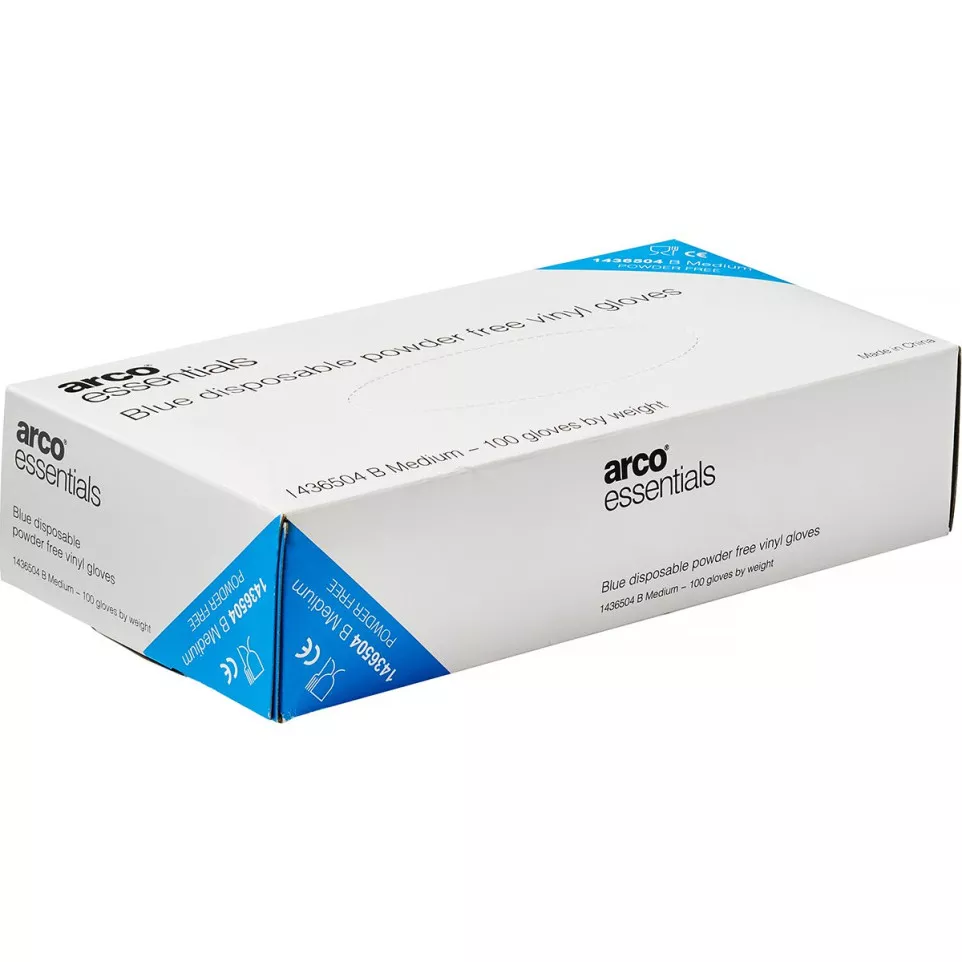 100 Essentials P/F Vinyl Disp Glv...