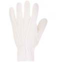 Arco Gants en coton à micro-picots en PVC Blanc - Taille S /Paquet