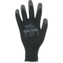 Arco Essentials Gants de travail en polyester enduits de PU Noir Taille 10 - Paquet 12 /Paquet