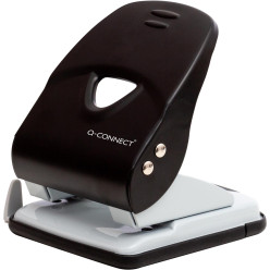 Q-CONNECT Light Duty perforator, metaal, 40 blad, zwart