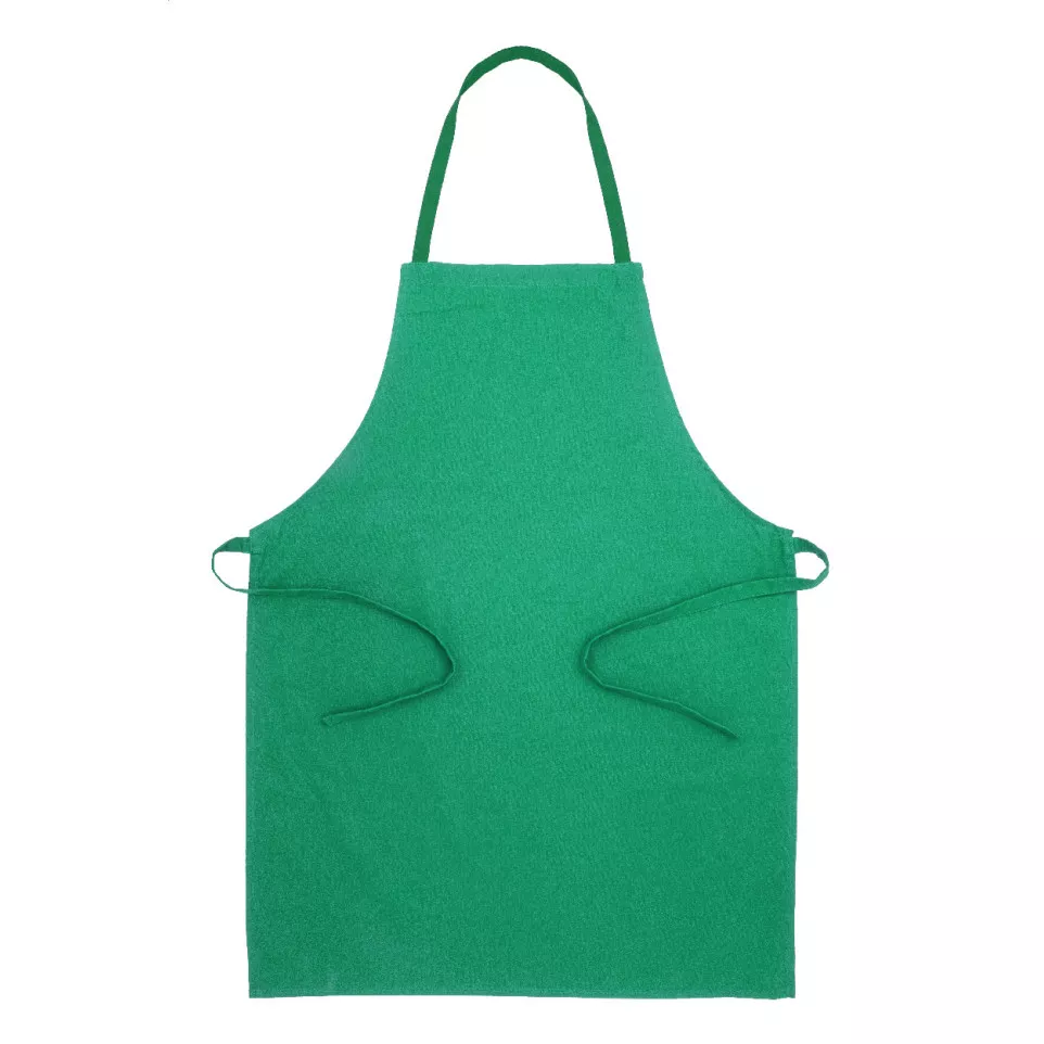 Commis green  cotton apron 