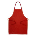 Commis red  cotton apron 