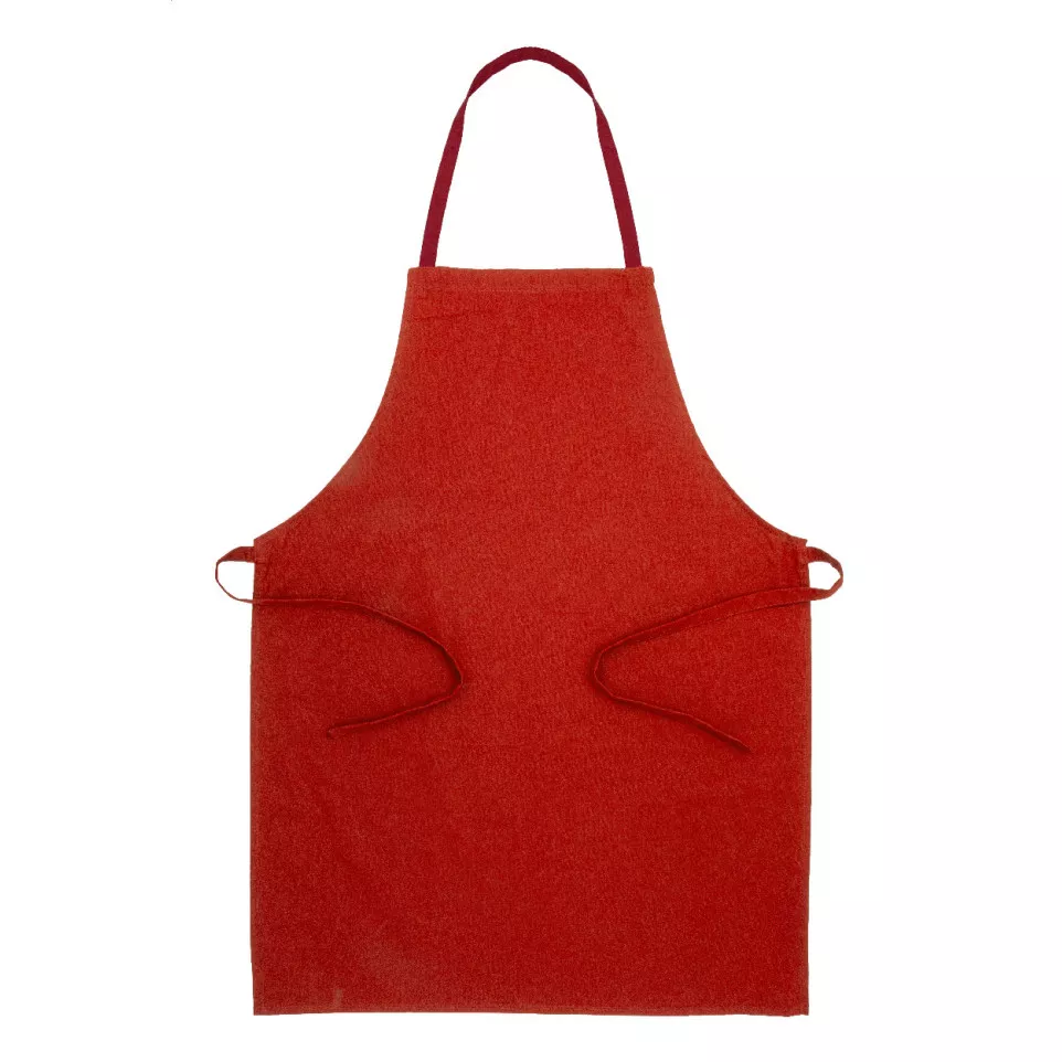 Commis red  cotton apron 