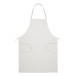 Commis blanc  tablier en coton recyclé 