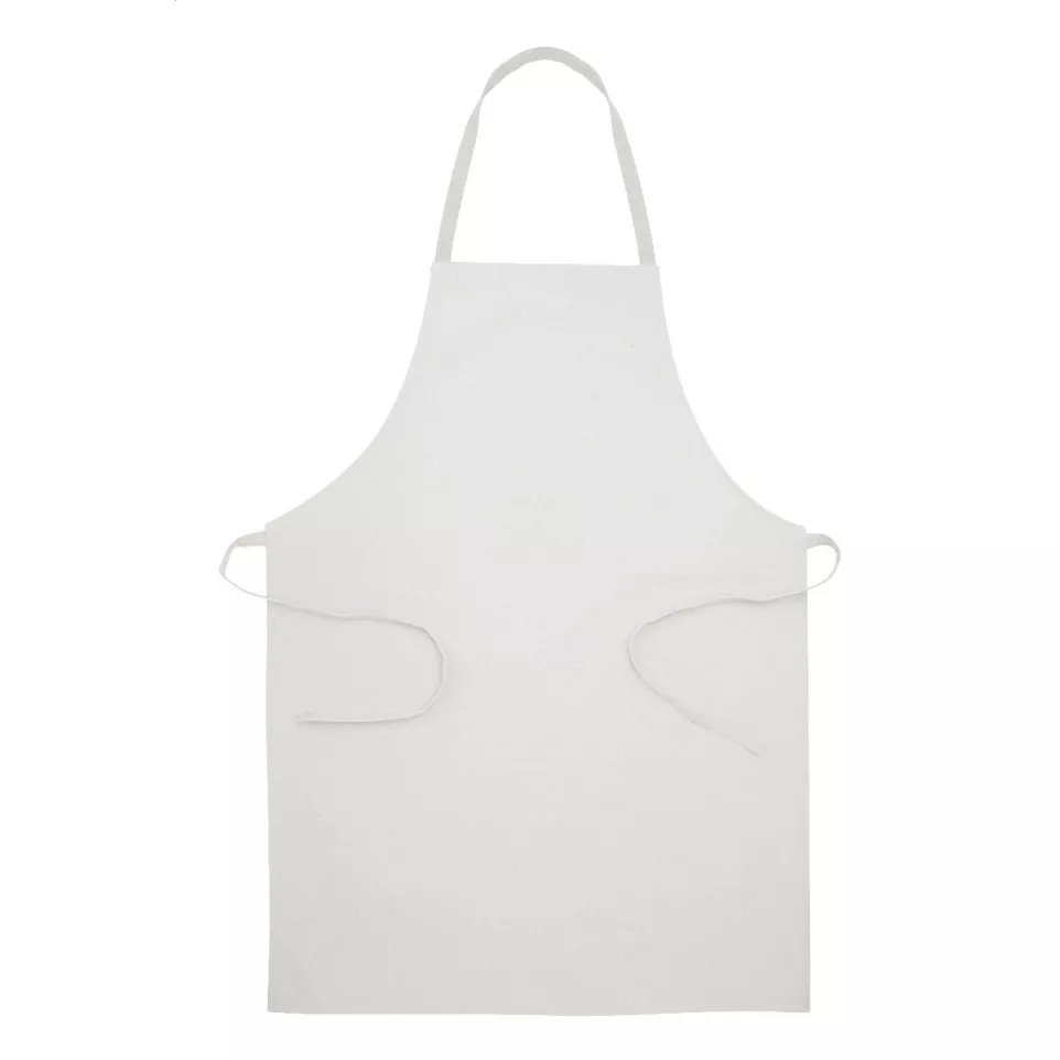 Commis blanc  tablier en coton recyclé 