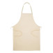 Commis natural  cotton apron 