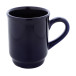 Marknad dark blue  stackable ceramic mug 