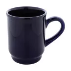 Marknad dark blue  stackable ceramic mug 