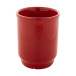 Marknad red  stackable ceramic mug 