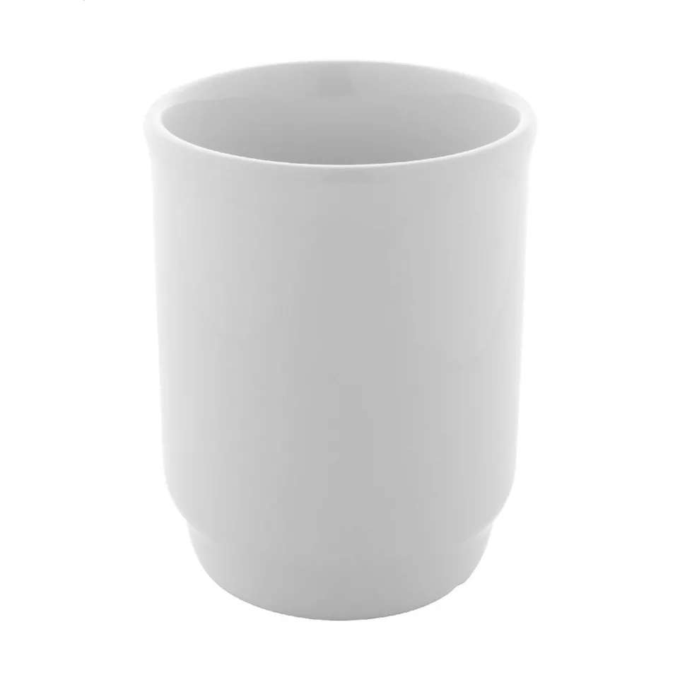 Marknad white  stackable ceramic mug 