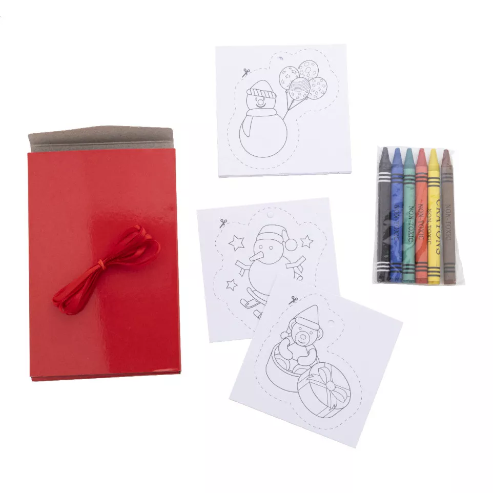 Rodjol red  Christmas colouring set 