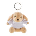 BunnyFob brown  plush bunny keyring 