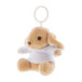 BunnyFob brown  plush bunny keyring 