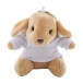 BunnyFob marron  porte-clés lapin en peluche  