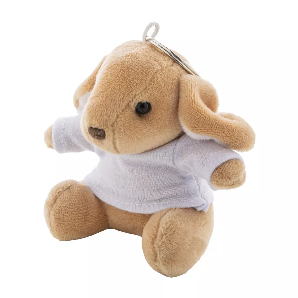 BunnyFob brown  plush bunny keyring 