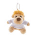 LioFob brown  plush lion keyring 