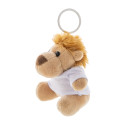 LioFob brown  plush lion keyring 