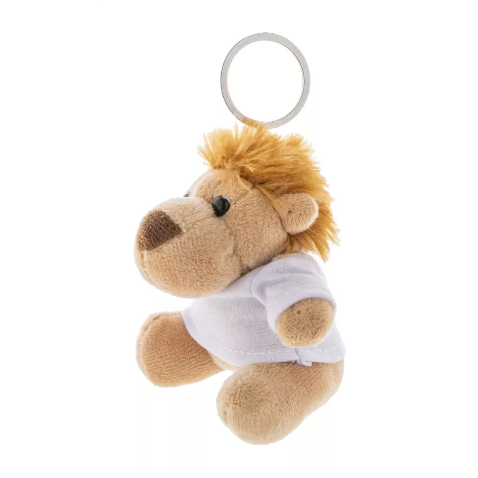 LioFob brown  plush lion keyring 