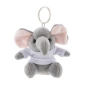 TrumpFob grijs  pluche olifant sleutelhanger 