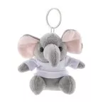 TrumpFob gris  porte-clés éléphant en peluche 