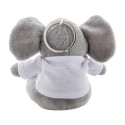 TrumpFob grey  plush elephant keyring 