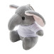 TrumpFob grey  plush elephant keyring 