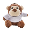 ApeFob brown  plush monkey keyring 