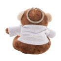 ApeFob brown  plush monkey keyring 