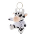 CowFob white black plush cow keyring 