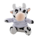 CowFob white black plush cow keyring 