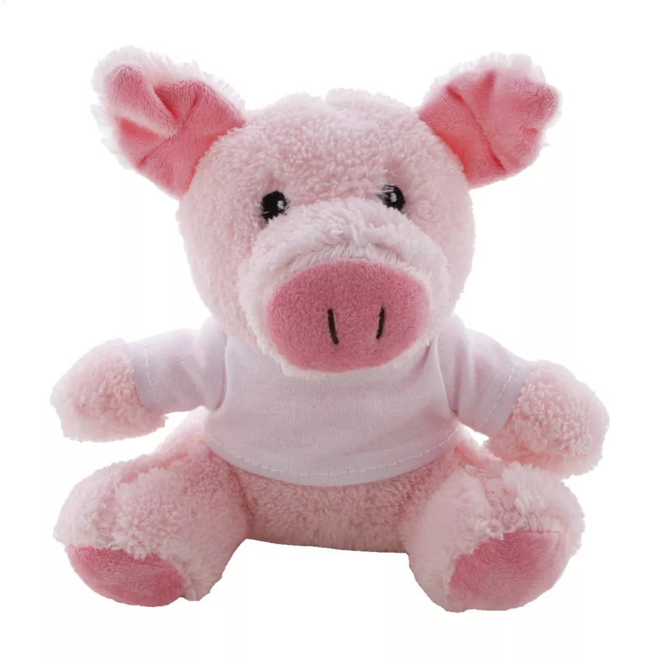 Reoink fuchsia  cochon en peluche en...