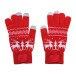 Skandihand rouge  Gants pour écran tactile Noël 