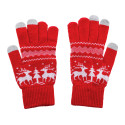 Skandihand rouge  Gants pour écran tactile Noël 