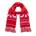 Skandihals red  Christmas winter scarf 