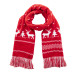 Skandihals red  Christmas winter scarf 