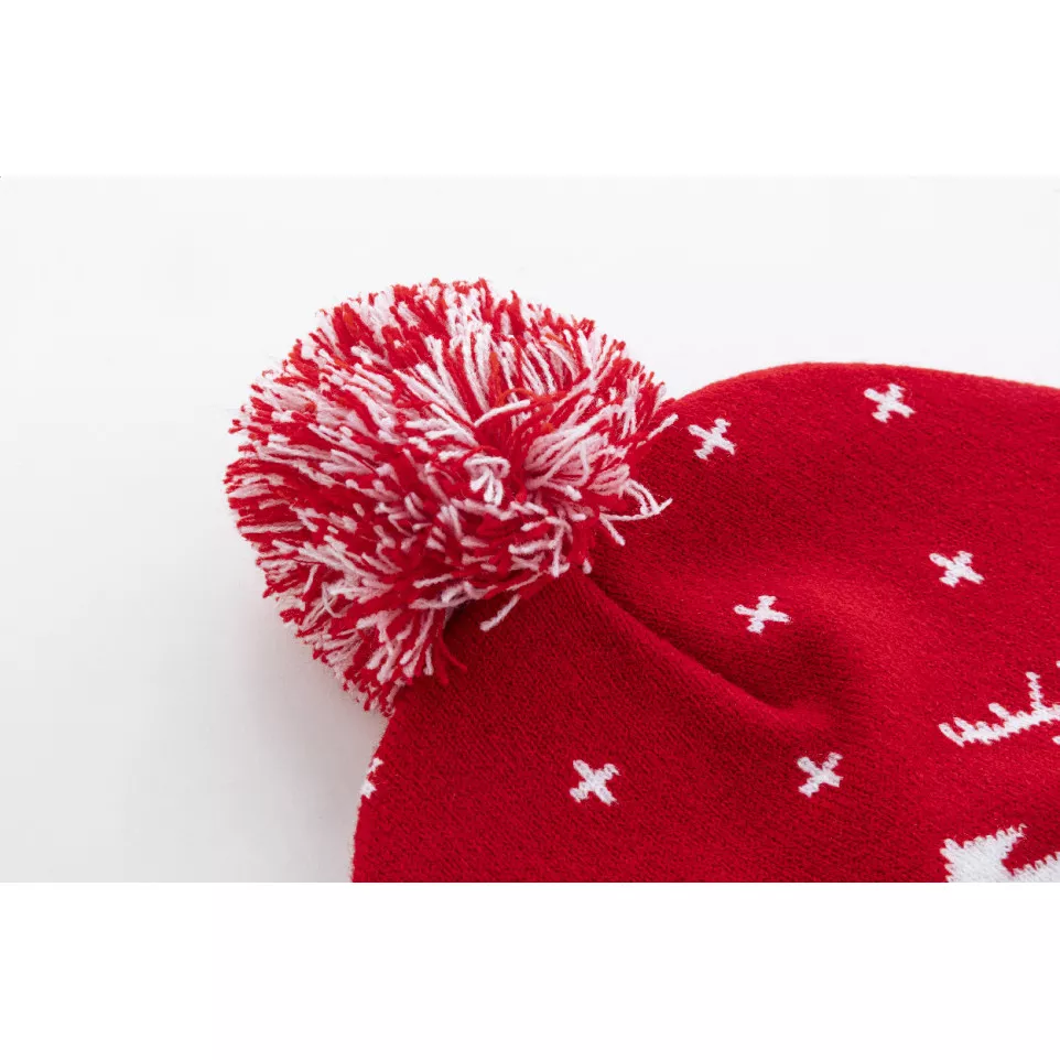 Skandimos rouge  Bonnet d'hiver Noël 
