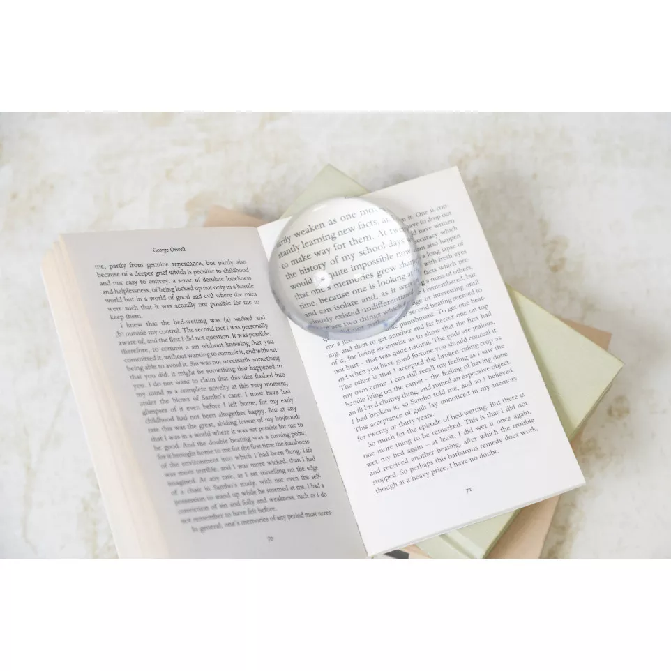 Hemisphere transparent  paperweight 