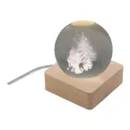 Borealis transparent natural Christmas light globe 