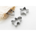Pepparku silver  Christmas cookie cutter set 