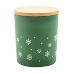 Jouluz green  Christmas candle, pine tree 