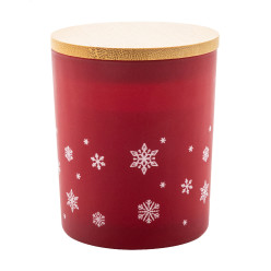 Jouluz rouge  Bougie de Noël, cannelle 