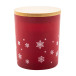 Jouluz rouge  Bougie de Noël, cannelle 